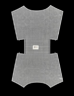  - Plastik Kanvas - Kelebek, Çanta - 32 x 51 cm