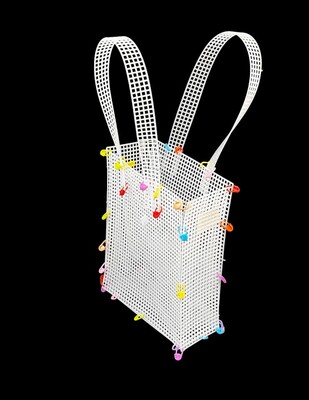  - Plastik Kanvas - Kendinden Saplı, Çanta - 20 x 24 cm