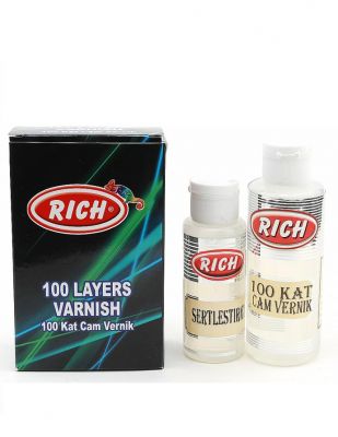 Rich 100 Kat Cam Vernik Takımı - 60 + 60 cc