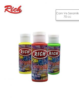 Rich Enamel Cam ve Seramik Boyası - 70 cc