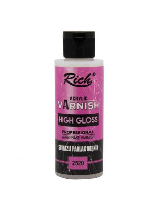 Rich High Gloss Su Bazlı Vernik - Parlak - 120 cc