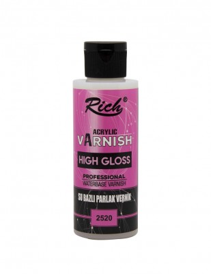 RICH - Rich High Gloss Su Bazlı Vernik - Parlak - 120 cc