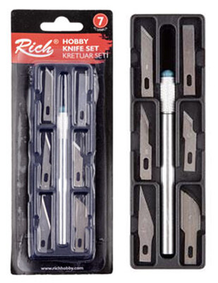 RICH - Rich Hassas Kretuar Bıçağı - 7 Parça - 18214