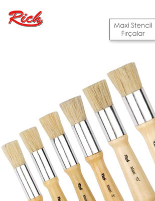 Rich Maxi Stencil Fırça / Tampon Fırça