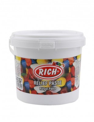 RICH - Rich Rölyef Paste 1200 Gr - Beyaz