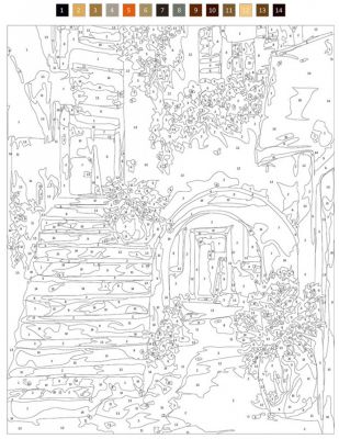 Sayılarla Tuval Boyama Seti - 40 x 50 cm - Eski Ev