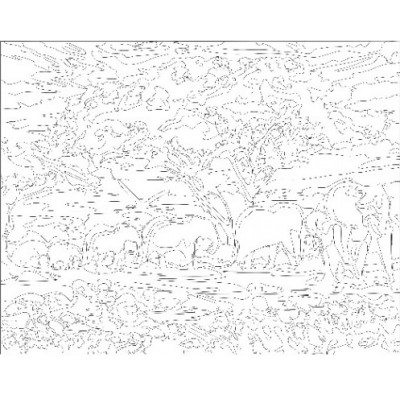  - Sayılarla Tuval Boyama Seti - 40 x 50 cm - Filler ve Ağaç (1)