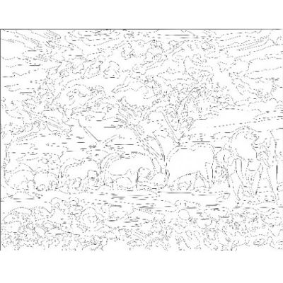 Sayılarla Tuval Boyama Seti - 40 x 50 cm - Filler ve Ağaç