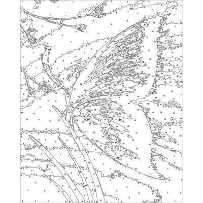  - Sayılarla Tuval Boyama Seti - 40 x 50 cm - Kelebek (1)
