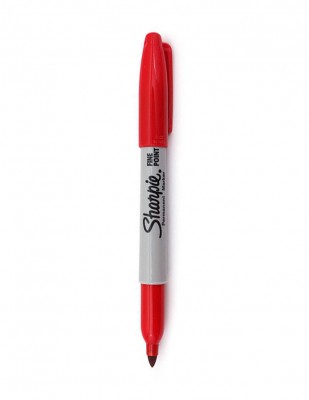  - Sharpie Fine Point Permanent Marker Kalem - Kırmızı
