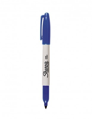  - Sharpie Fine Point Permanent Marker Kalem - Mavi