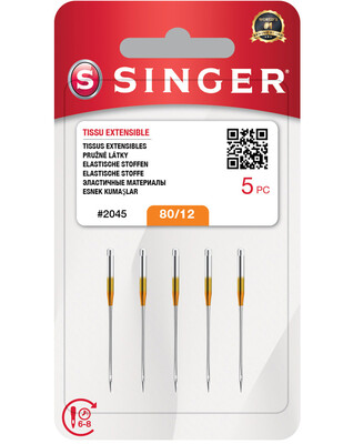 SINGER - Singer Jarse İğnesi 2045 - No: 12 - 5' li Paket