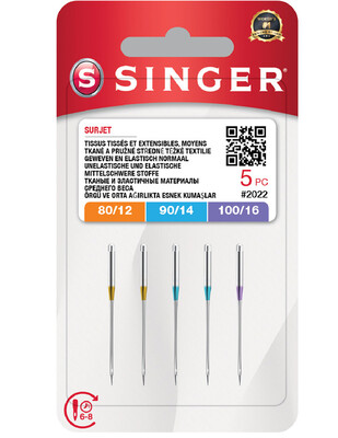 SINGER - Singer Overlok İğnesi 2022 - 5' li Paket
