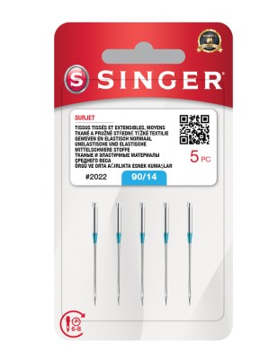 SINGER - Singer Overlok İğnesi 2022 - No: 14 - 5' li Paket