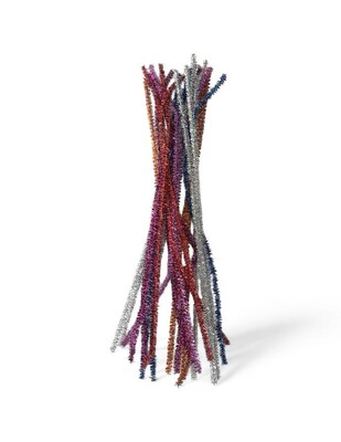  - Şönil 15 Adet - 6 mm - 30 cm - Metalik Renkler