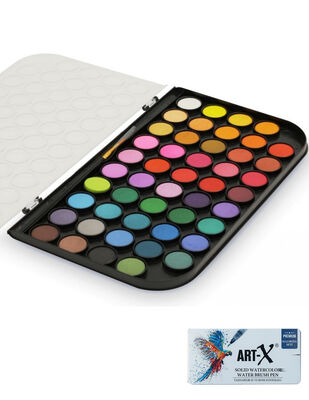 Art-x Tablet Suluboya Seti - 48 Renk ve Fırça