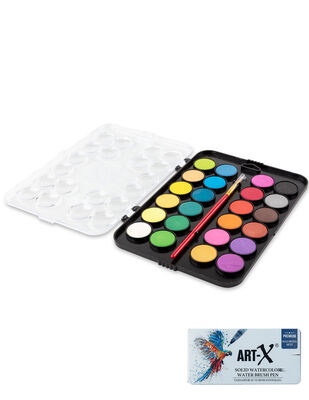 Art-x Tablet Suluboya Seti - 24 Renk ve Fırça
