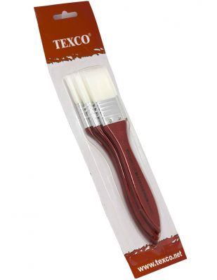 Texco Zemin Fırça Seti - 3lü Zemin Fırçası - Beyaz