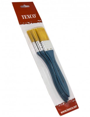 RICH - Texco Zemin Fırça Seti - 3lü Zemin Fırçası - Turuncu