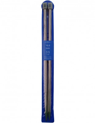 YABALI - Yabalı Örgü Şişi - Titanyum - 35 cm - No 10