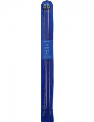 YABALI - Yabalı Örgü Şişi - Titanyum - 35 cm - No 2,0