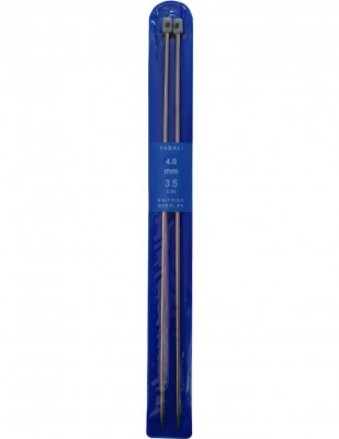 YABALI - Yabalı Örgü Şişi - Titanyum - 35 cm - No 4,0