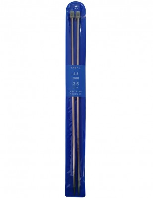 YABALI - Yabalı Örgü Şişi - Titanyum - 35 cm - No 4,5