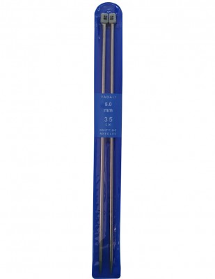 YABALI - Yabalı Örgü Şişi - Titanyum - 35 cm - No 5,0