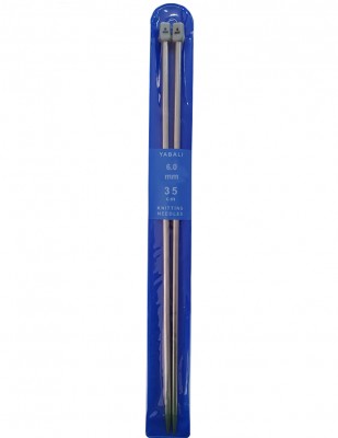 YABALI - Yabalı Örgü Şişi - Titanyum - 35 cm - No 6,0