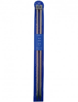 YABALI - Yabalı Örgü Şişi - Titanyum - 35 cm - No 8,0