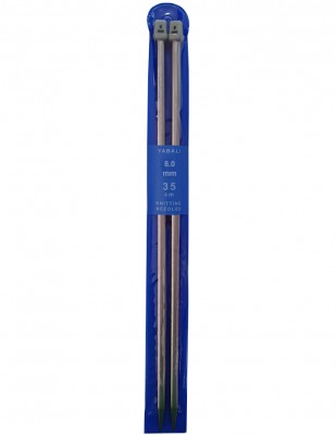 YABALI - Yabalı Örgü Şişi - Titanyum - 35 cm - No 8,0