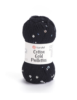 - Yarnart Cotton Gold Paillettes El Örgü İplikleri (1)