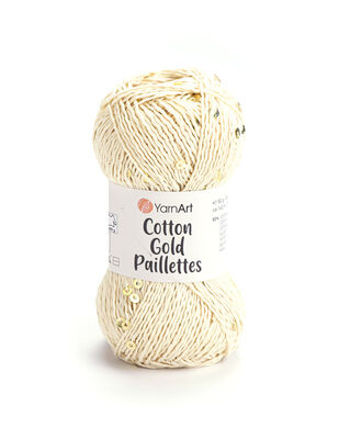 Yarnart Cotton Gold Paillettes El Örgü İplikleri