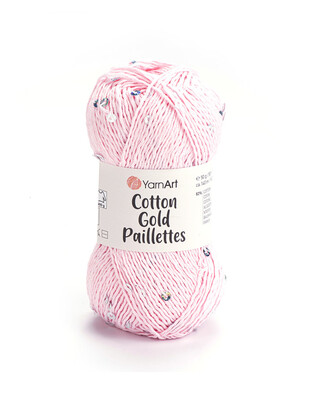 Yarnart Cotton Gold Paillettes El Örgü İplikleri - Thumbnail