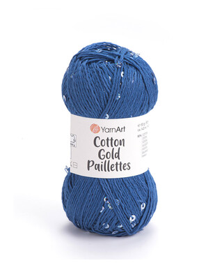 Yarnart Cotton Gold Paillettes El Örgü İplikleri - Thumbnail