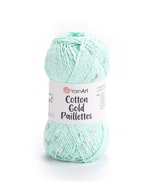 Yarnart Cotton Gold Paillettes El Örgü İplikleri - Thumbnail