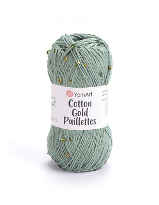 Yarnart Cotton Gold Paillettes El Örgü İplikleri - Thumbnail