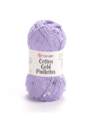 Yarnart Cotton Gold Paillettes El Örgü İplikleri - Thumbnail