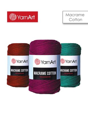 YARNART - Yarnart Macrame Cotton El Örgü İplikleri - 225 m